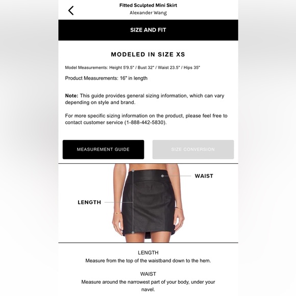 Alexander Wang Fitted sculpted mini skirt New - Picture 9 of 9